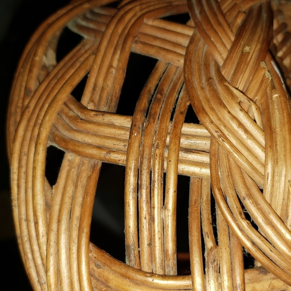 Vintage Woven Wicker Basket Key Catch Tray Bowl - Picture 5 of 6
